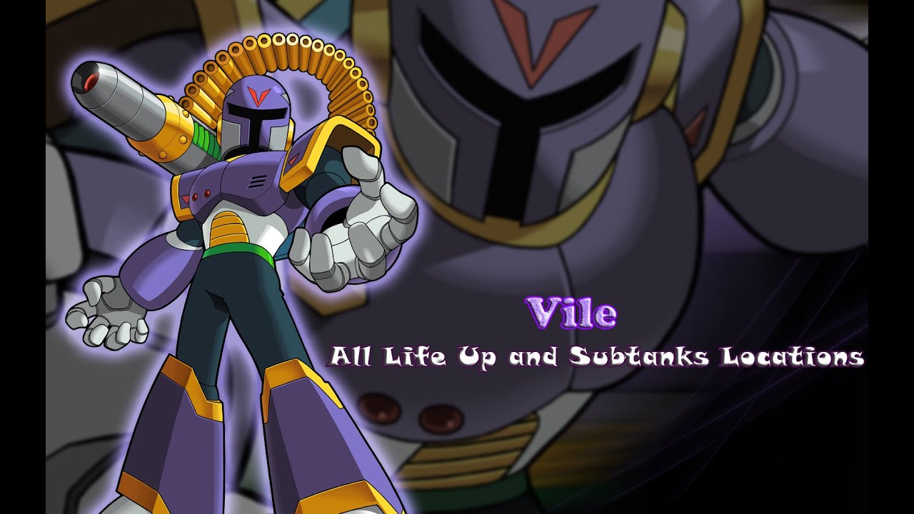 Megaman Mavericks Hunter X - Vile: All Life Up & Subtanks Locations