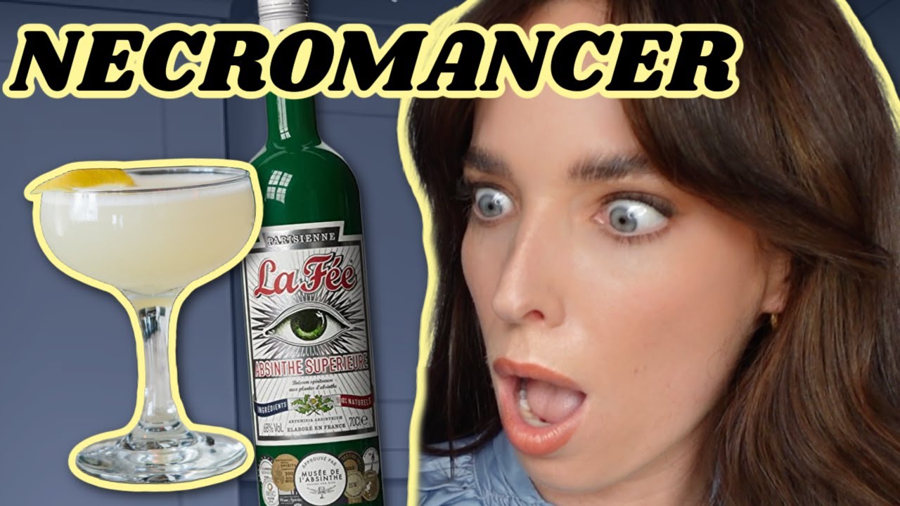ABSINTHE FAN DRINKS A NECROMANCER COCKTAIL FOR THE FIRST TIME | Absinthe Cocktails | Ciara O Doherty