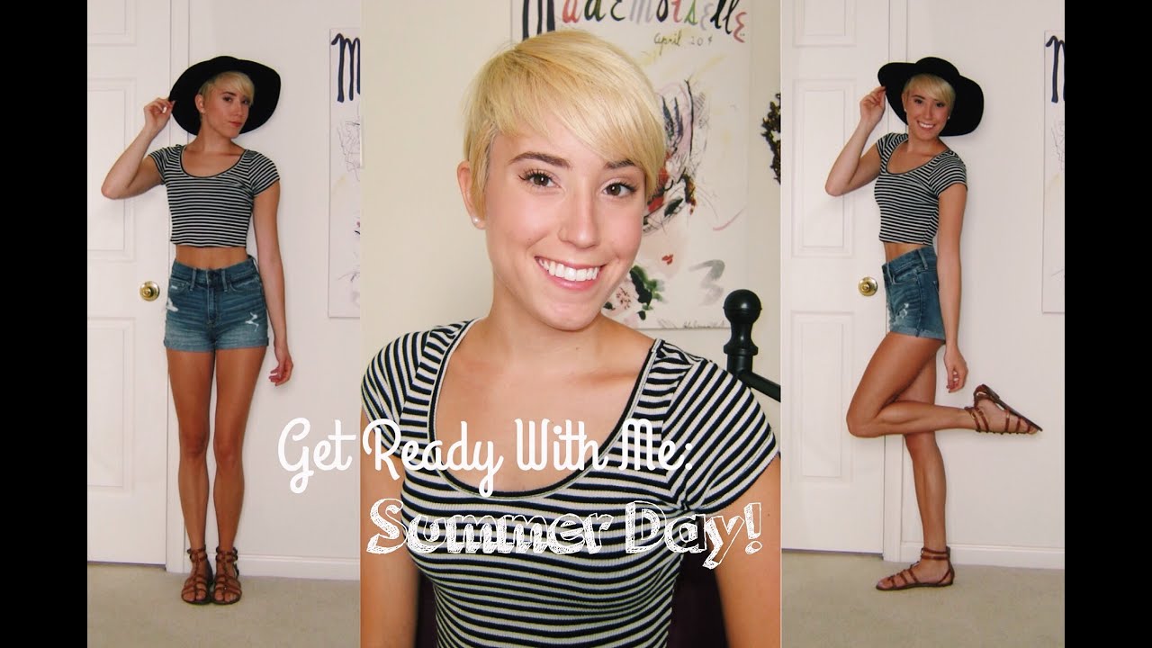 Get Ready With Me | Summer Day Makeup, Hair & Outfit!