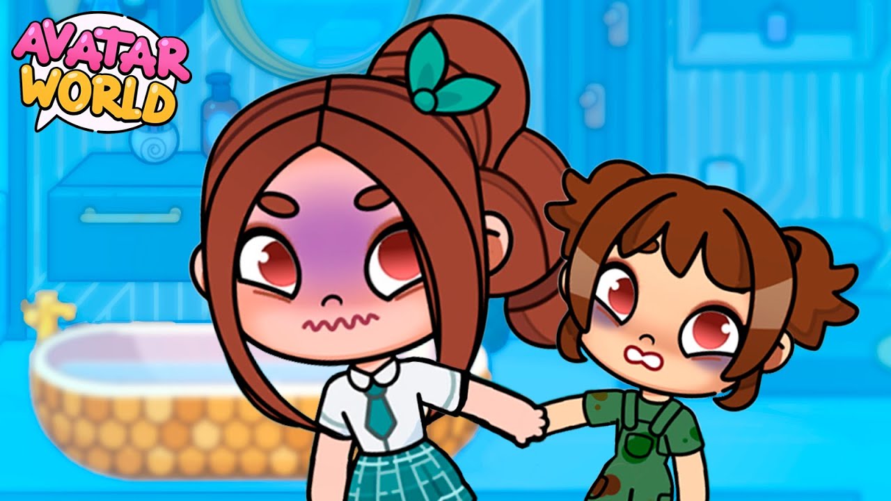 😲🚫 ¡DRAMA FAMILIAR! ¡MI HERMANA NO SE BAÑA! 🚫😲 AVATAR WORLD | LUNA GAMES