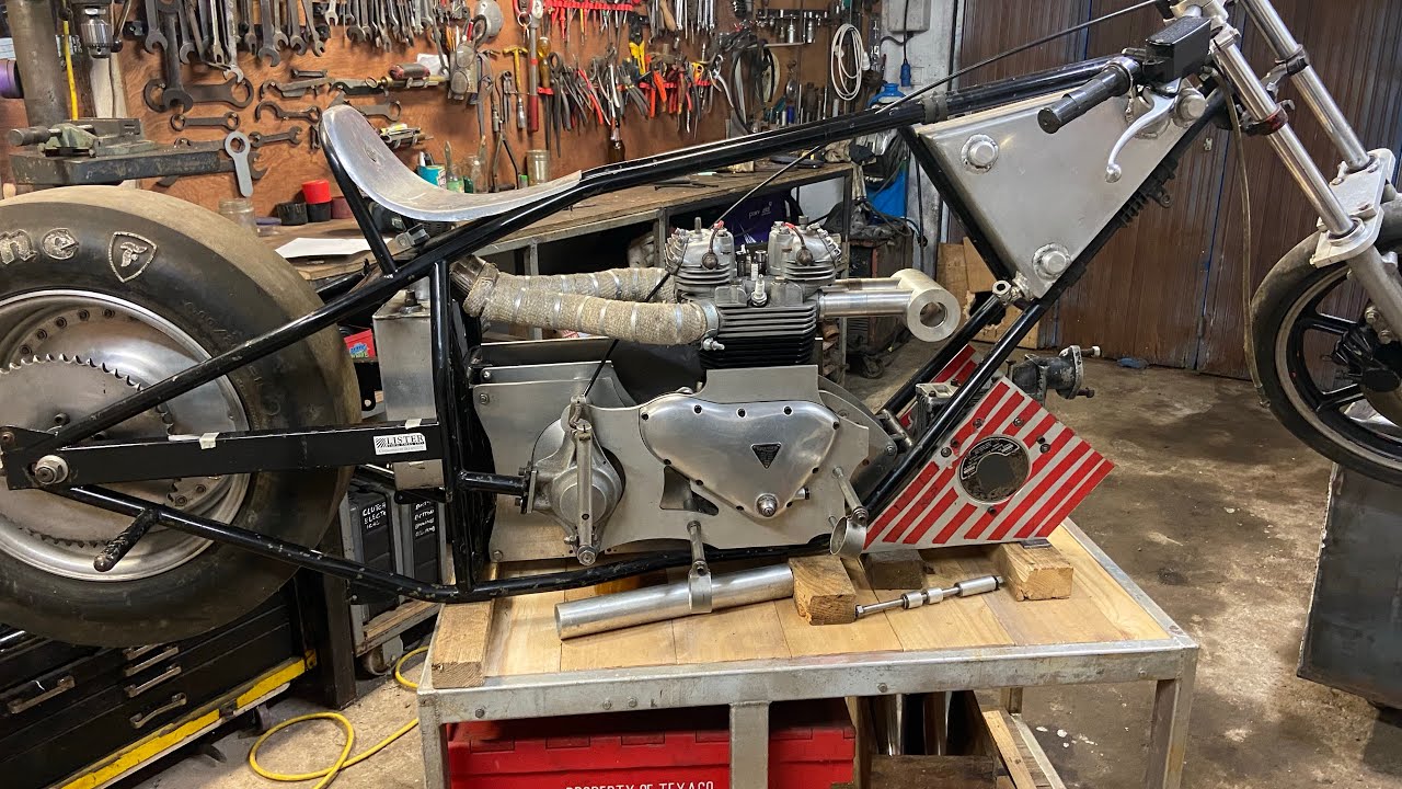 Supercharged Vintage Triumph Drag Bike Build