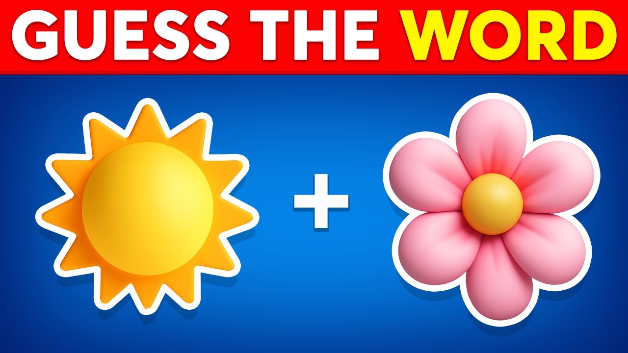 Guess The WORD By Emojis? 🤔 Popular Words Edition