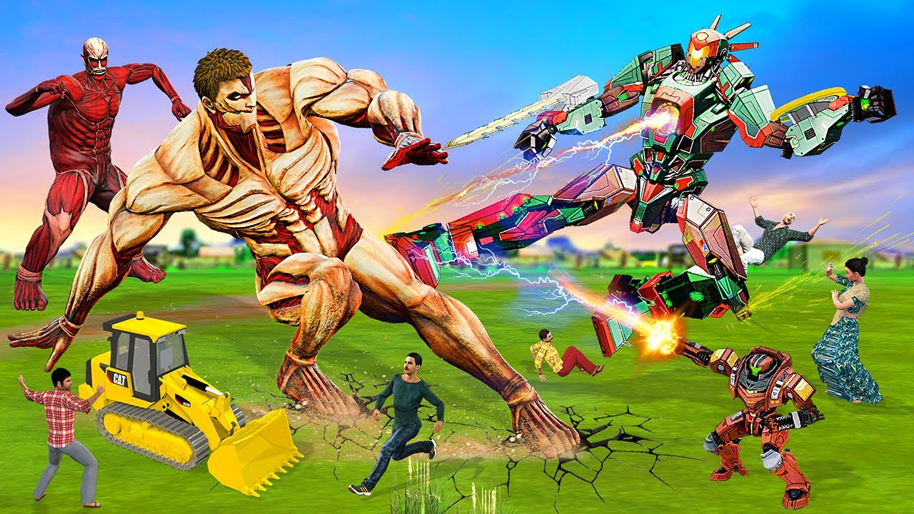 जादुई पुराण जेसीबी रोबोट Vs बड़ा शैतान Magical Old JCB Robot Vs Big Monster Hindi Cartoon Robot Story