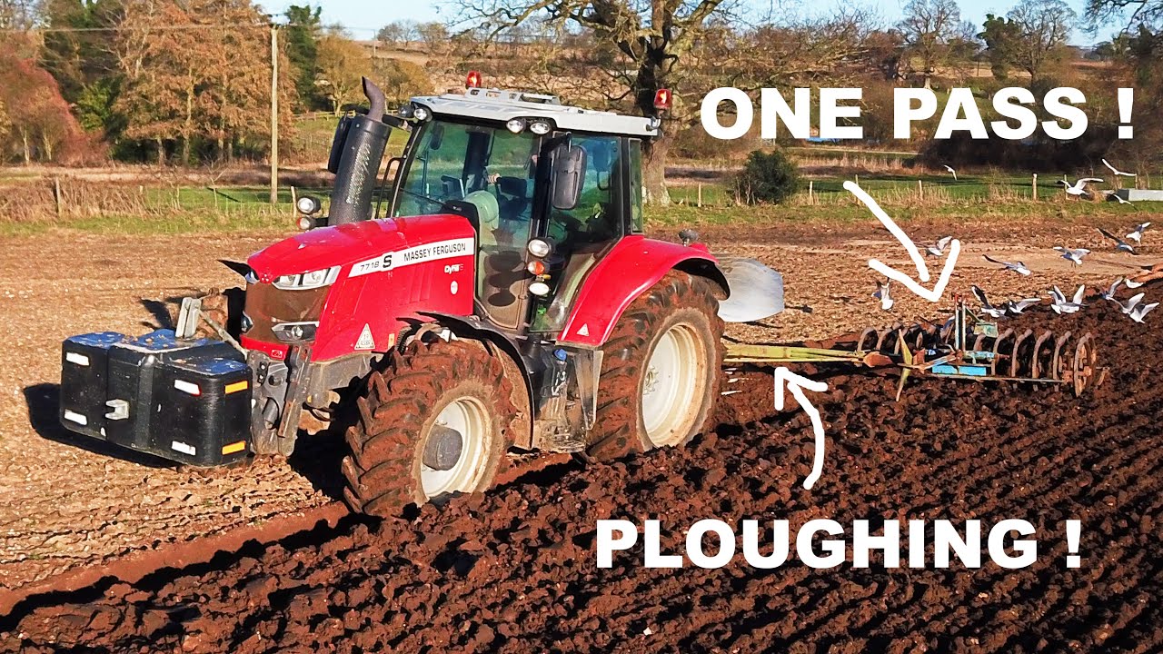 GETTING IT DONE IN ONE PASS PLOUGHING AND PRESSING WITH NEW MASSEY !
