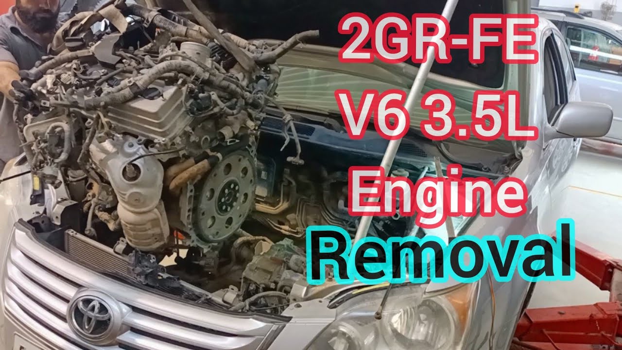 How To Remove 2GR-FE V6 3.5L Engine Of Toyota Avalon