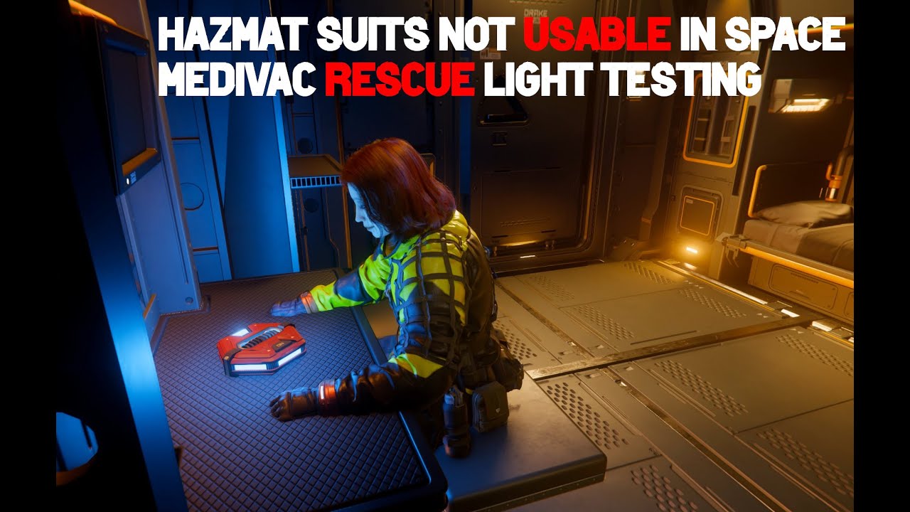 New Hazmat Suits are NOT Spacesuits, Medivac Rescue Light Tested 3.23.1a Star Citizen PTU