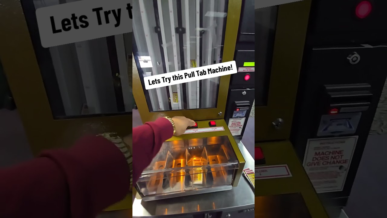 PULL tab machine!! #pulltabs#bingonight #slots