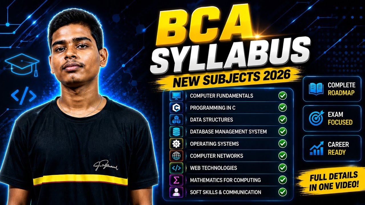 BCA New Syllabus Discussion | Complete Course Structure & Subjects Explained
