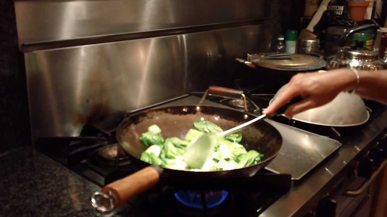 How to stir fry baby bok choy- chinese restaurant style