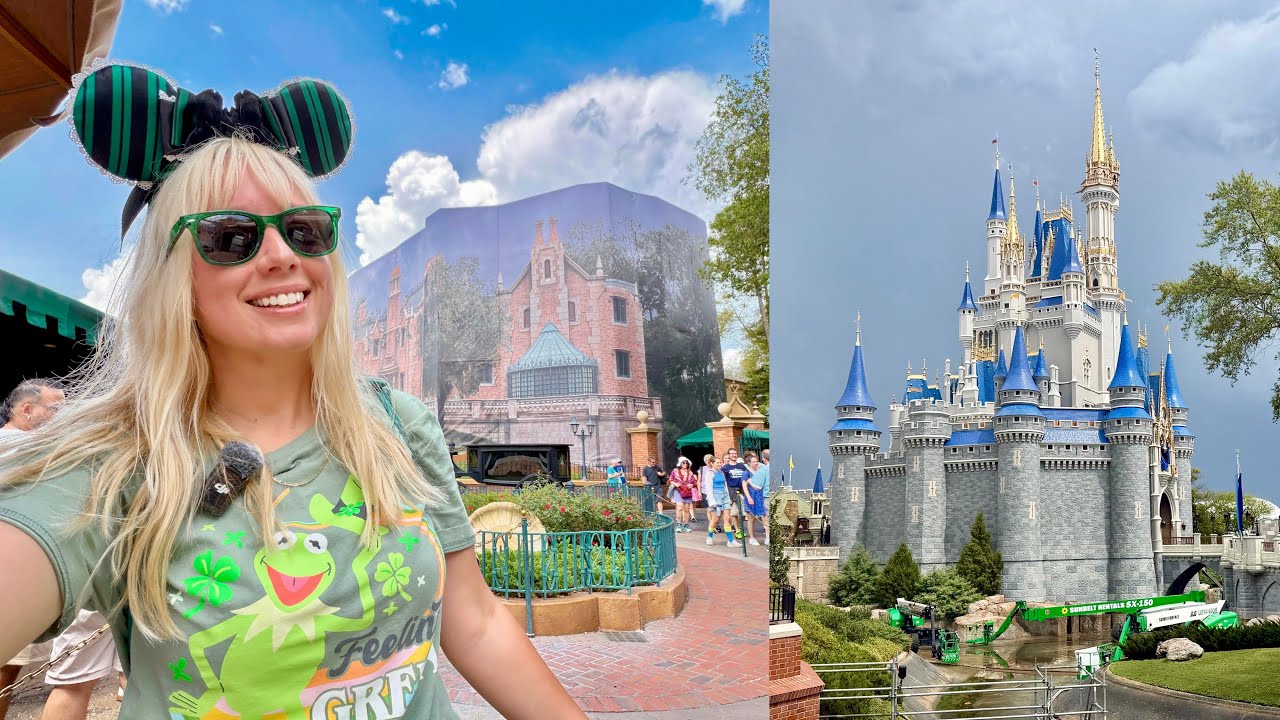 Magic Kingdom SPRING BREAK! NEW Merch & Treats, Castle Repainting, Thunderstorm & BIG UPDATES