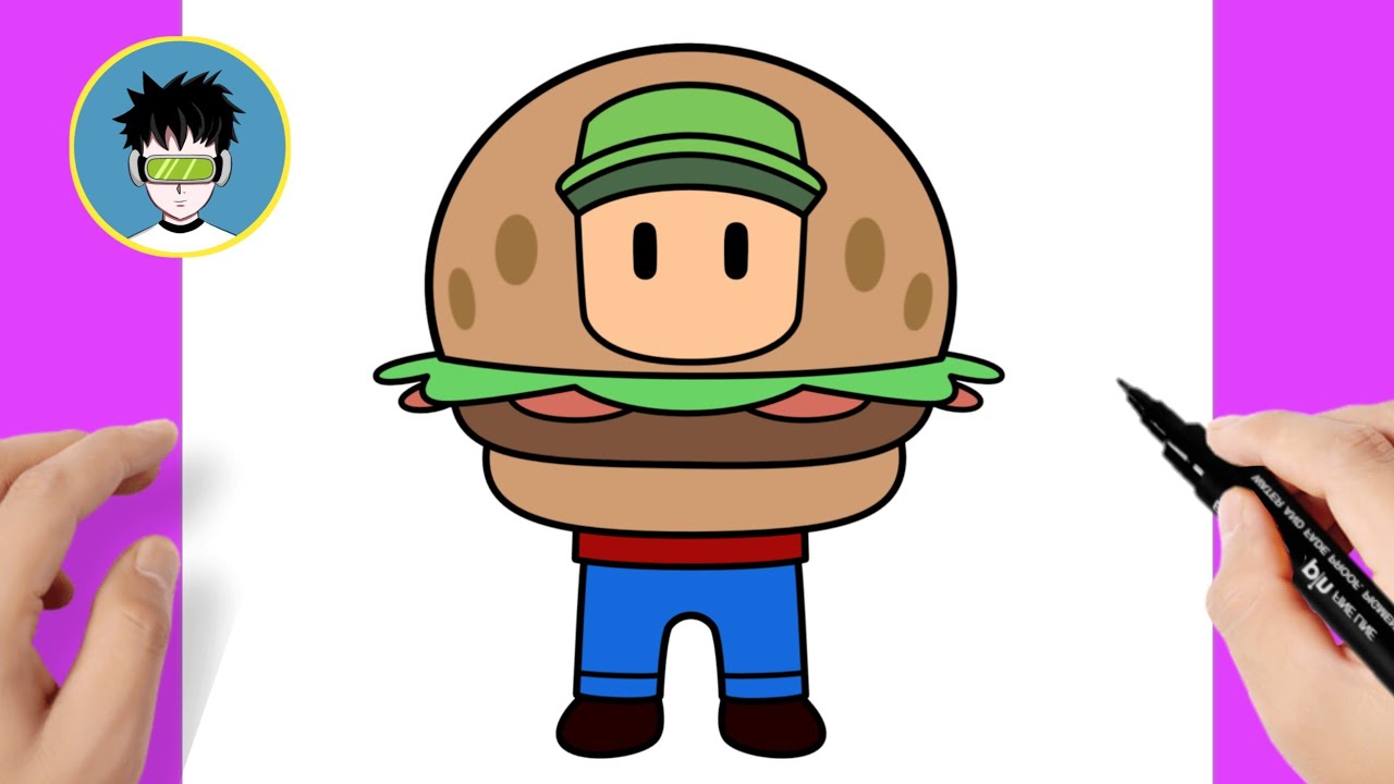 Como dibujar KRABBY PATTY de Stumble Guys