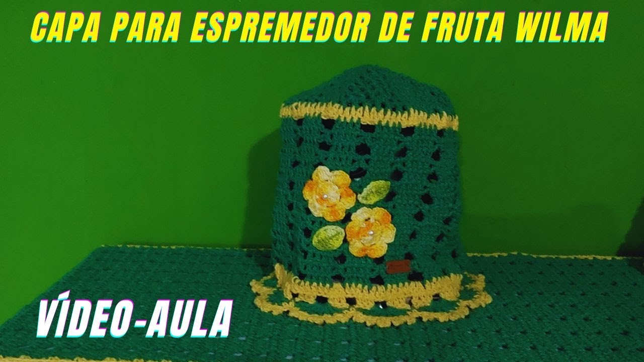 CAPA PARA ESPREMEDOR DE FRUTAS DE CROCHÊ / Capa para espremedor de  crochê Wilma