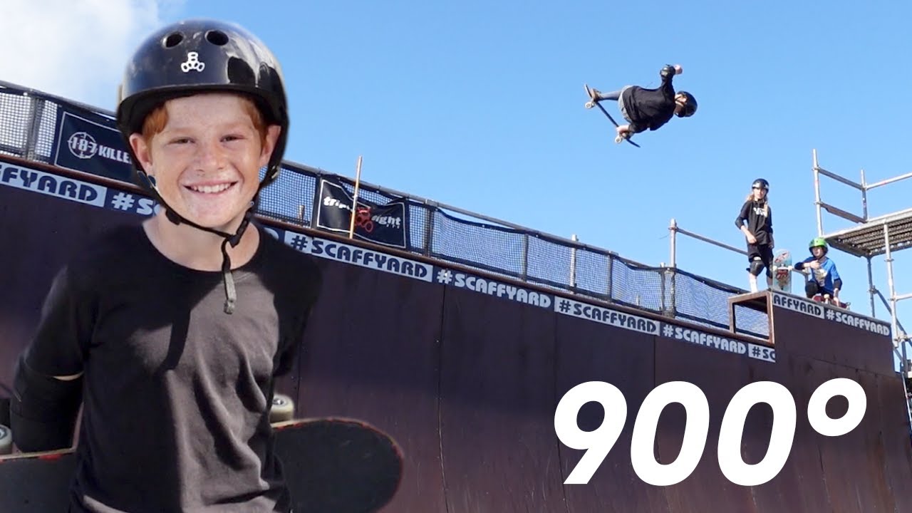10-летний вундеркинд-скейтер показал результат в 900 очков!!