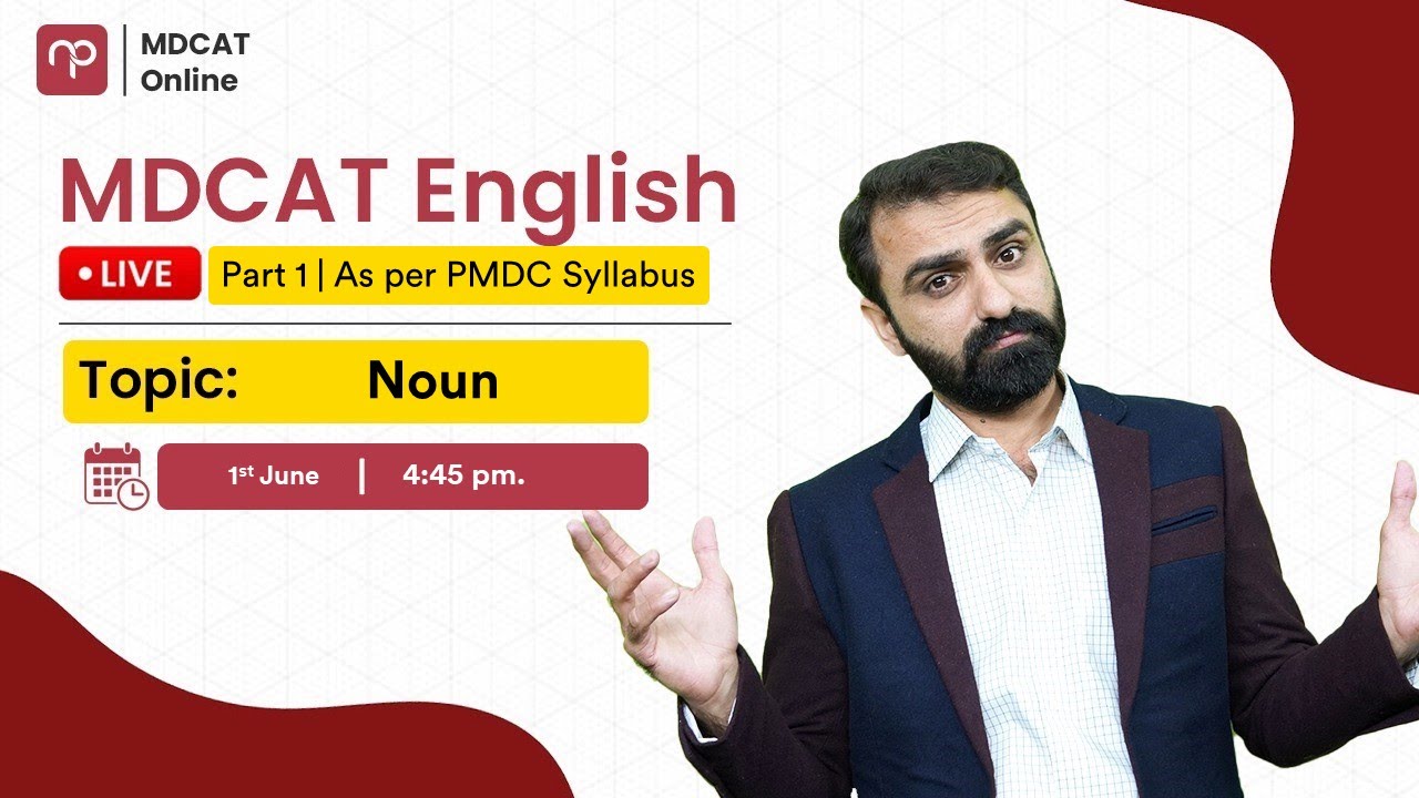 Free Live Class | MDCAT English | Noun