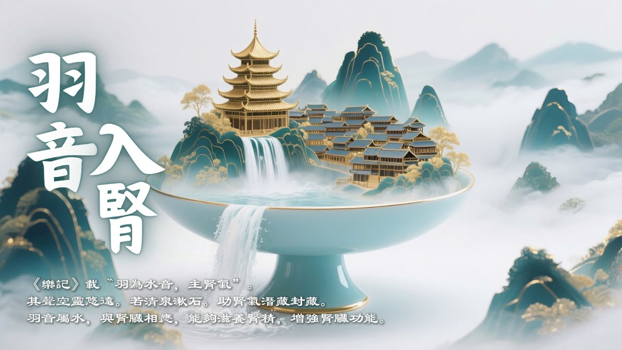 最適合早上聽的音樂，補腎氣超快！羽音入腎 五音療癒音樂 - 填精補髓 固攝元氣 🌊 五行補水｜清冽羽韻滋腎水，斂神定志水火濟～養腎篇 Asian Relaxing Music - Yu Tone