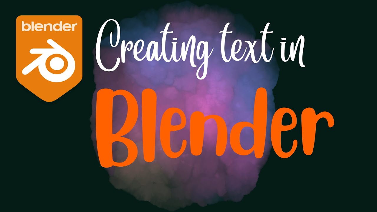 How to Create Transparent Background Text with Blender 3D