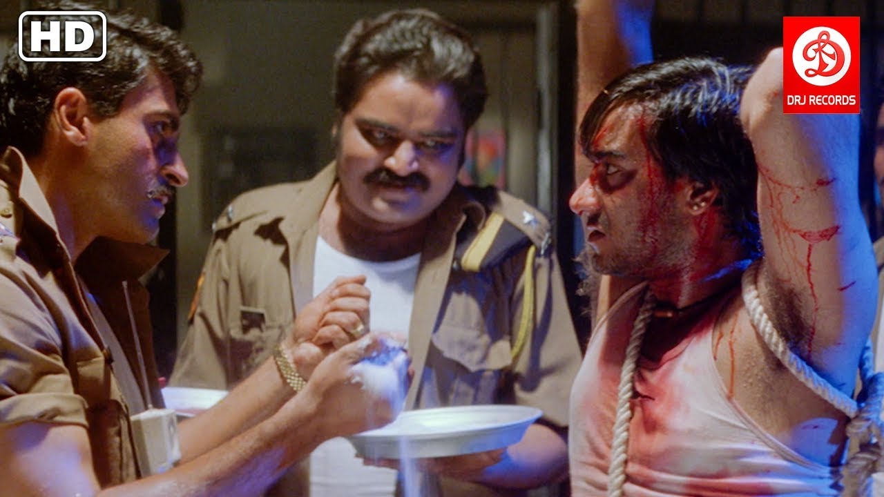 Action Scenes - Police Tortures Ajay Devgan in Jail - Itihaas - Bollywood Action Movies - HD Movie
