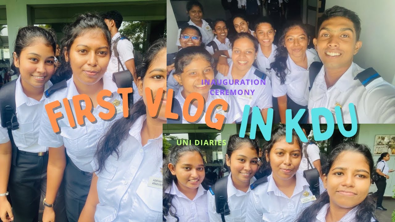 First Vlog in KDU ⚔️❤️✨🎓Inauguration Ceremony🌻 | 1st Day 💕| 02nd Day 🫱🏼‍🫲🏾💌🍃 Intake 42 ❤️‍🔥 #kdu
