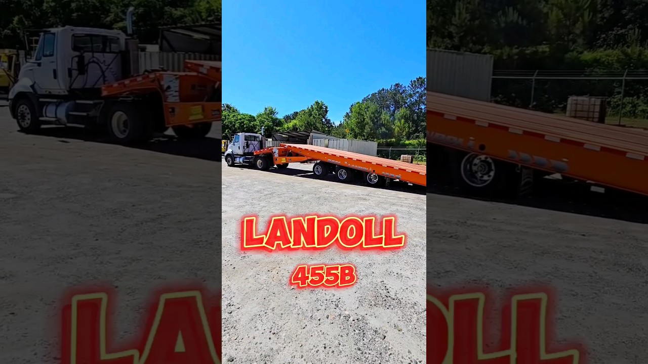 This trailer changed everything! #trucking #heavyhaul #heavyequipment #towing #peterbilt #rigging
