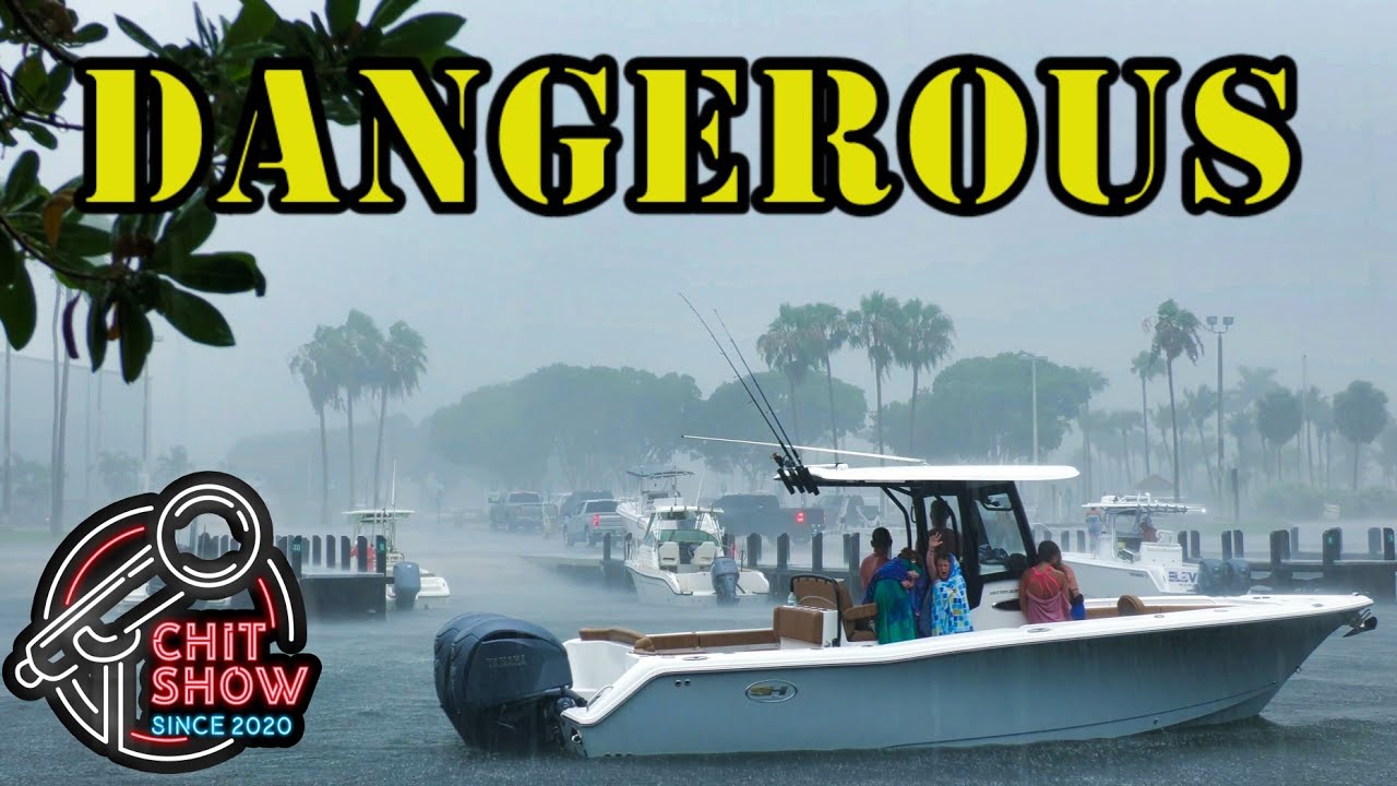 These Boaters are Insane ! Nasty Weather at Black Point Marina (Chit Show)