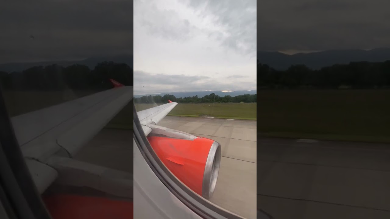 EASYJET A319 takeoff from Geneva airport