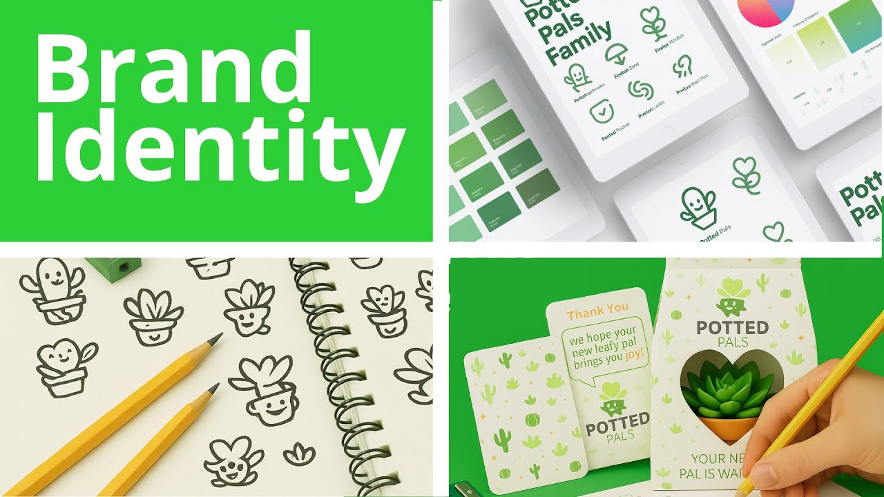 How to Design a Plant Shop Brand Identity | Logo & Packaging Case Study