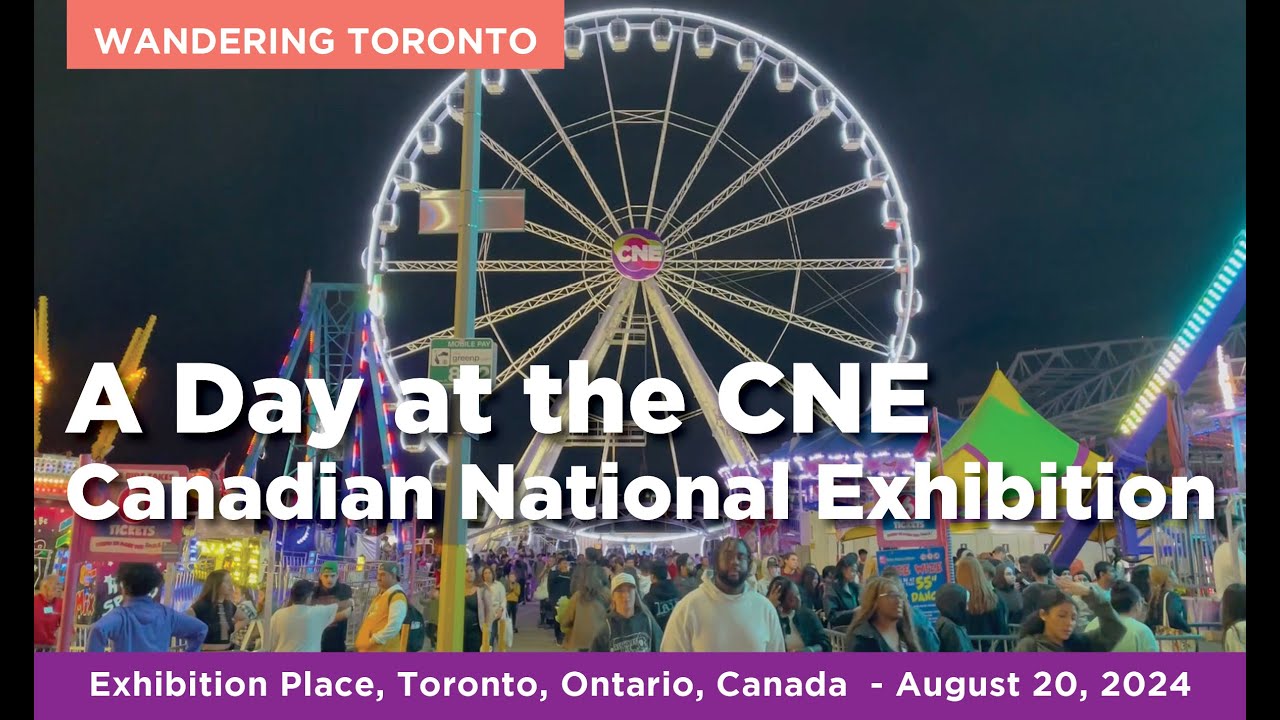 CNE Canadian National Exhibition (The Ex), Toronto - Day To Night Walkthrough - August 2024 - ASMR