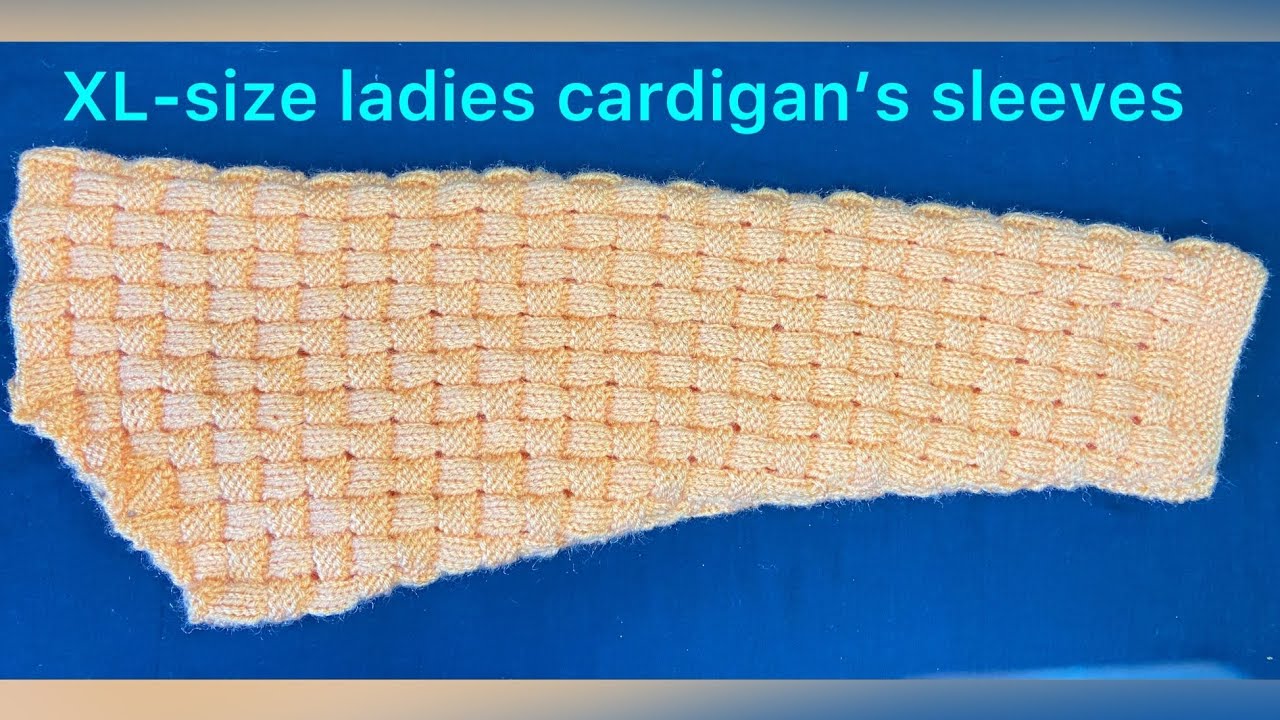 sleeves knitting pattern for XL/XXL size ladies cardigan | knitting for beginners