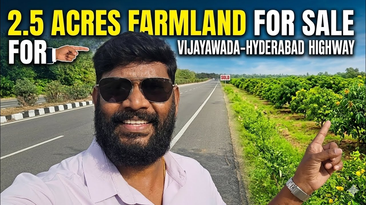 2.5 Acres of Farmland for Sale on Hyderabad-Vijayawada Highway | Madhavaram | Commercial Property