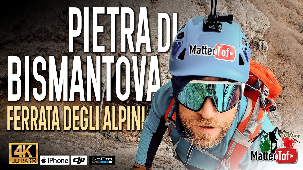 PIETRA di BISMANTOVA 1.041m | Ferrata degli Alpini dal parcheggio di Piazzale Dante