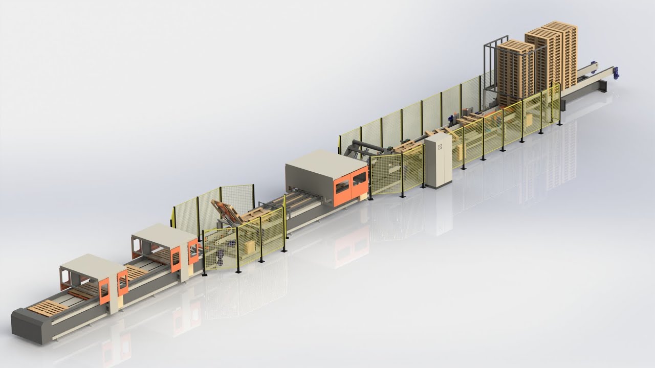 Maquina para Montagem Automática de Palete Equippallet FLEX-II