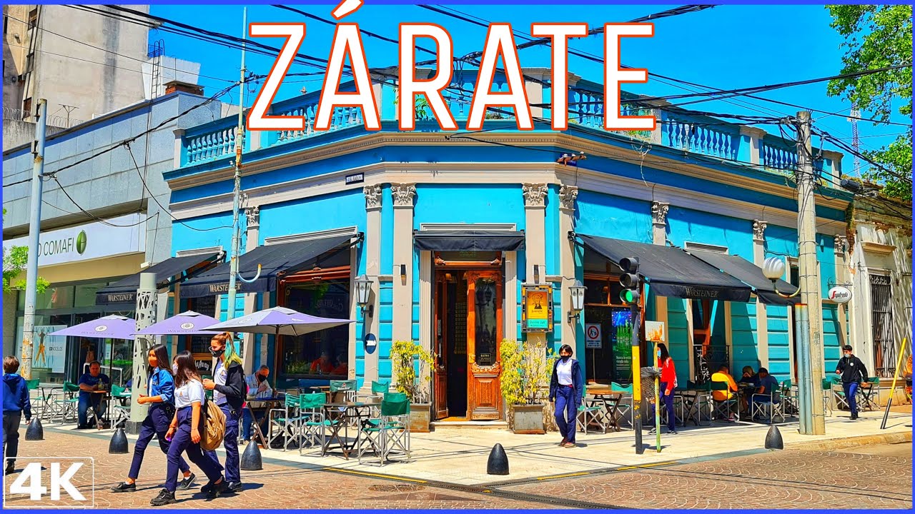 【4K】ZÁRATE, CIUDAD para RECORRERLA todo el AÑO | Walk por Pcia. de Buenos Aires.