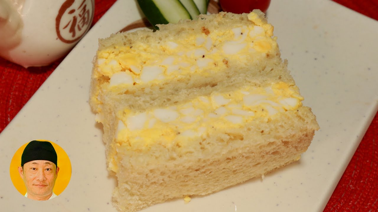 Sanduíche de Ovo japonês e omelete almofada