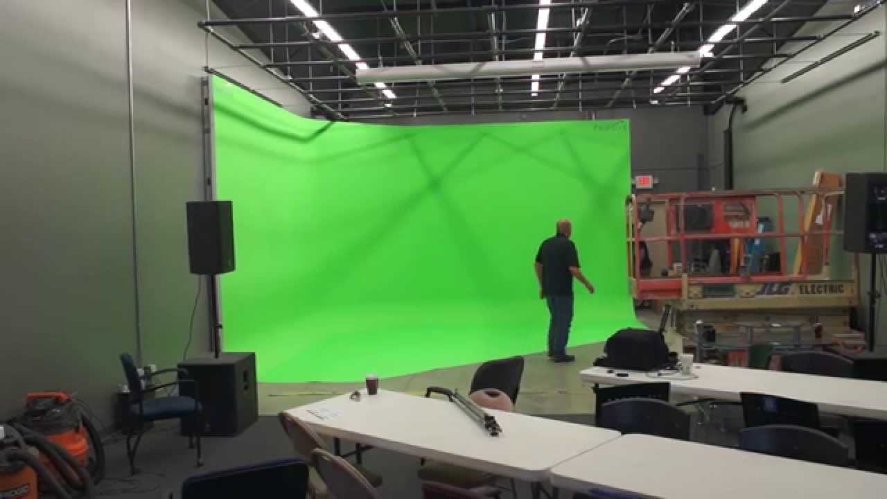 Pro Cyc green screen studio install at NewTek, Inc. headquarters