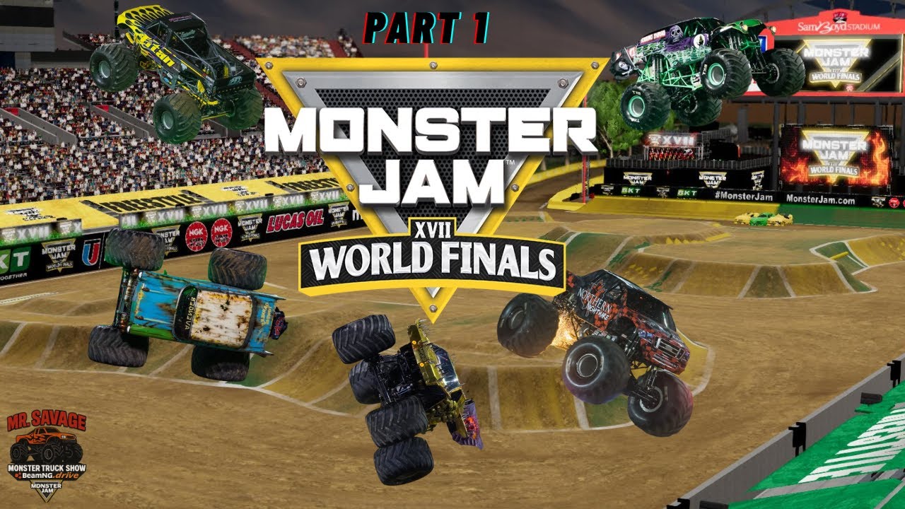 Part 1 - Monster Jam WF17 - 32 Truck Freestyle - BeamNG.Drive Monster Jam #monstertruck #monsterjam