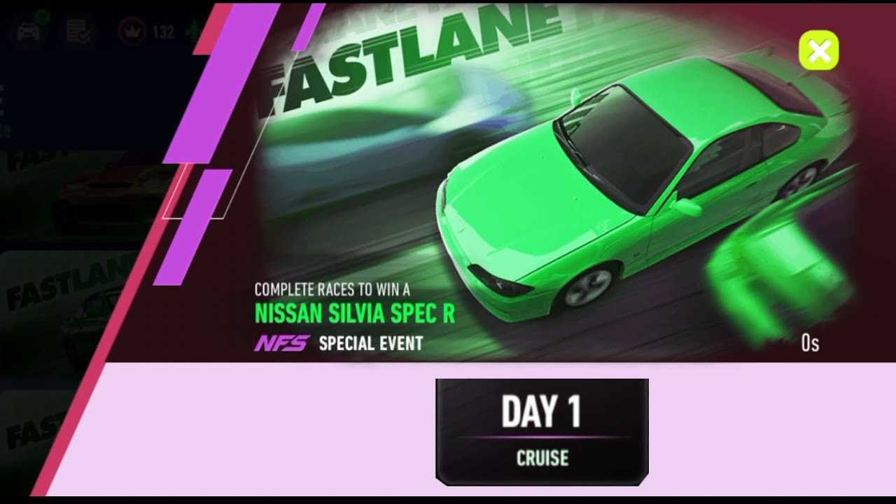 NFS No Limits 'FastLane'Nissan Silvia Spec R | DAY 1