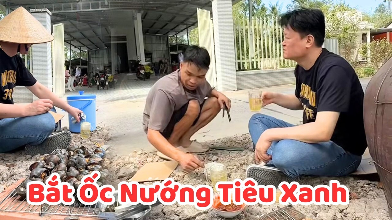 Về Miền Tây Như Cá Gặp Nước, Đi Bắt Ốc Về Nướng Tiêu Xanh - Thị Thu Thảo Vlog
