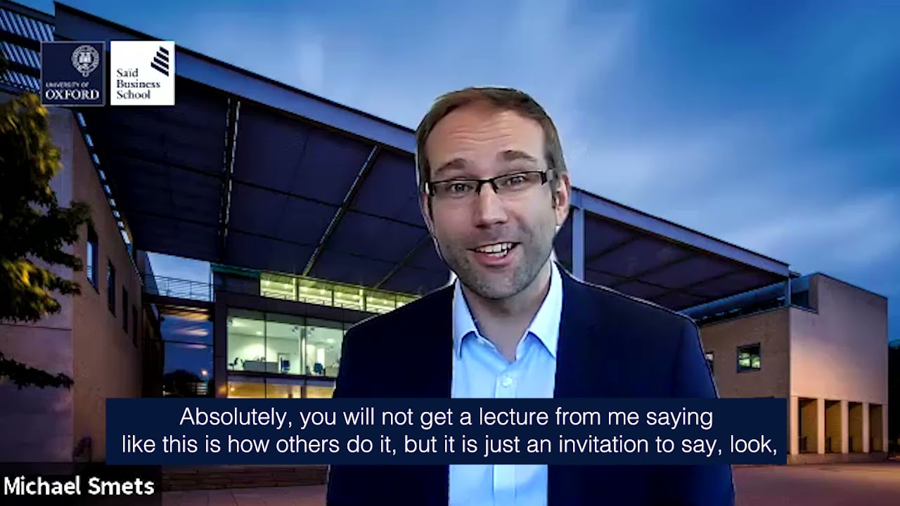 Oxford AMLP - in conversation with Michael Smets, Professor of Management