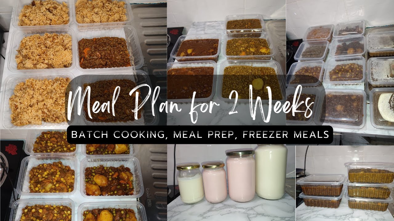 Meal Plan // Freezer meals for 2 weeks// Batch Cooking