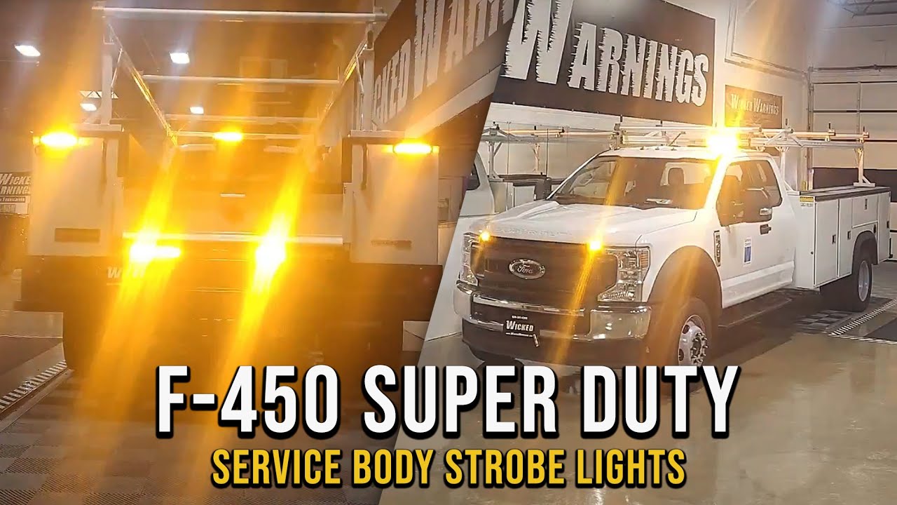 F-450 Super Duty Service Body Strobe Lights
