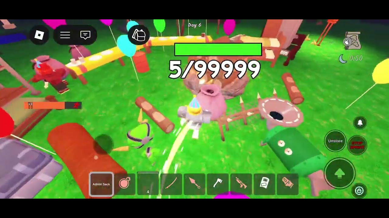 СТРАШНАЯ АТАКА МОРКОВКИ!!! Вечеринка! UPDATE PARTY!!! 99 Nights in the Forest. Roblox!