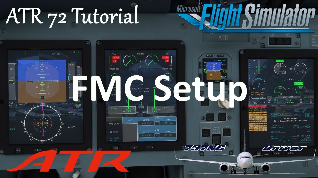 ATR 72 & 42 Tutorial 2: FMC Setup | Real Airline Pilot