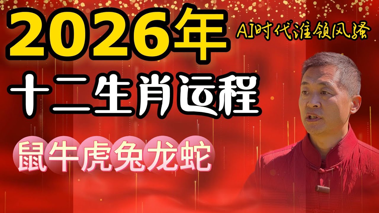 2026生肖运势下篇——属鼠冲太岁？属牛翻身年？｜马年谁最旺？谁最险？属鼠到属蛇2026运势全面揭晓！ ｜2026丙午年下六生肖运势——属鼠至属蛇全解析，冲太岁、桃花、贵人一次讲透！