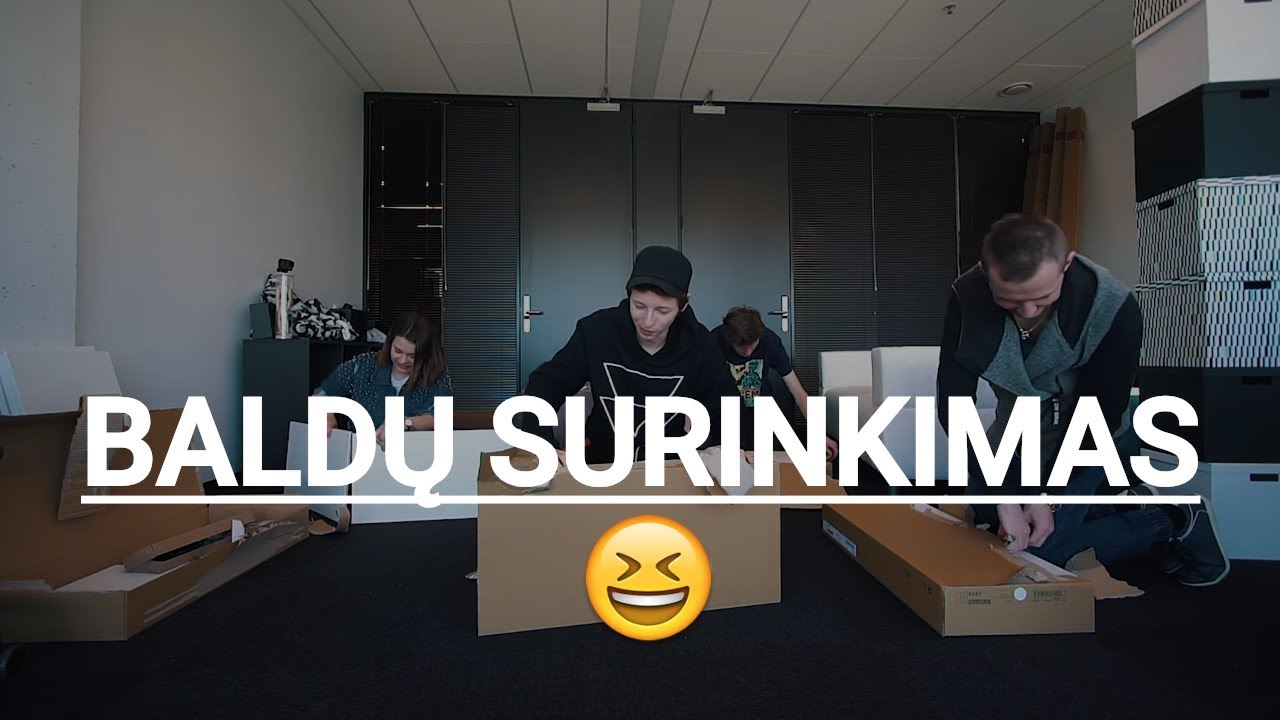 Pildyk ofisas. Baldų surinkimas | Lauritta, sTimoMedia, Talzunas, Vėjas
