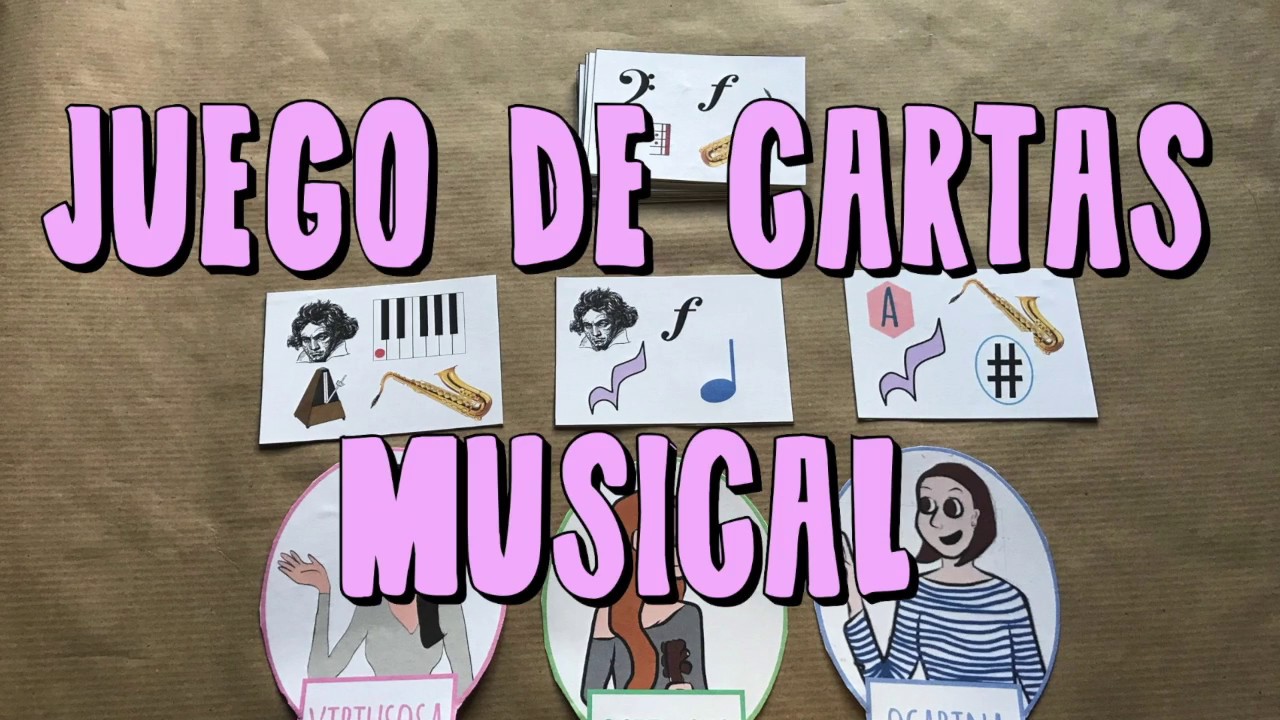 DIY: crea tu juego de cartas musical / music card game