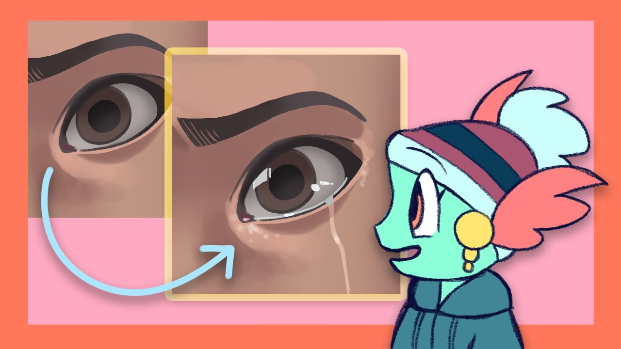 How to draw crying eyes!