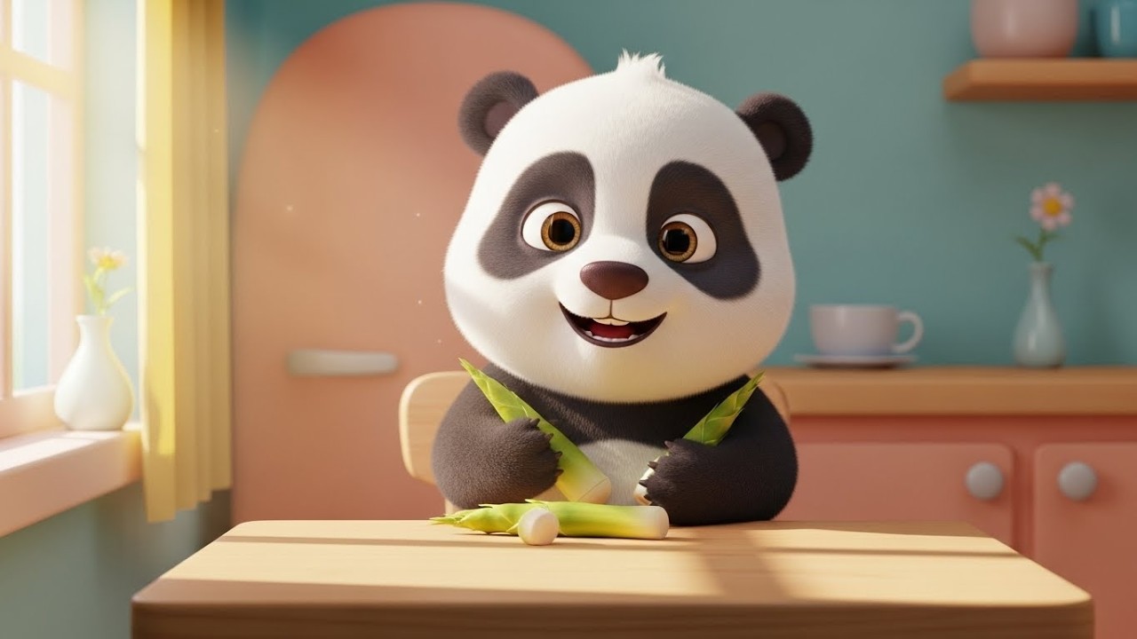 Завтрак-танец маленькой панды «Ням-ням» 🐼🥣🥢 | Мультфильм для детей и весёлые приключения