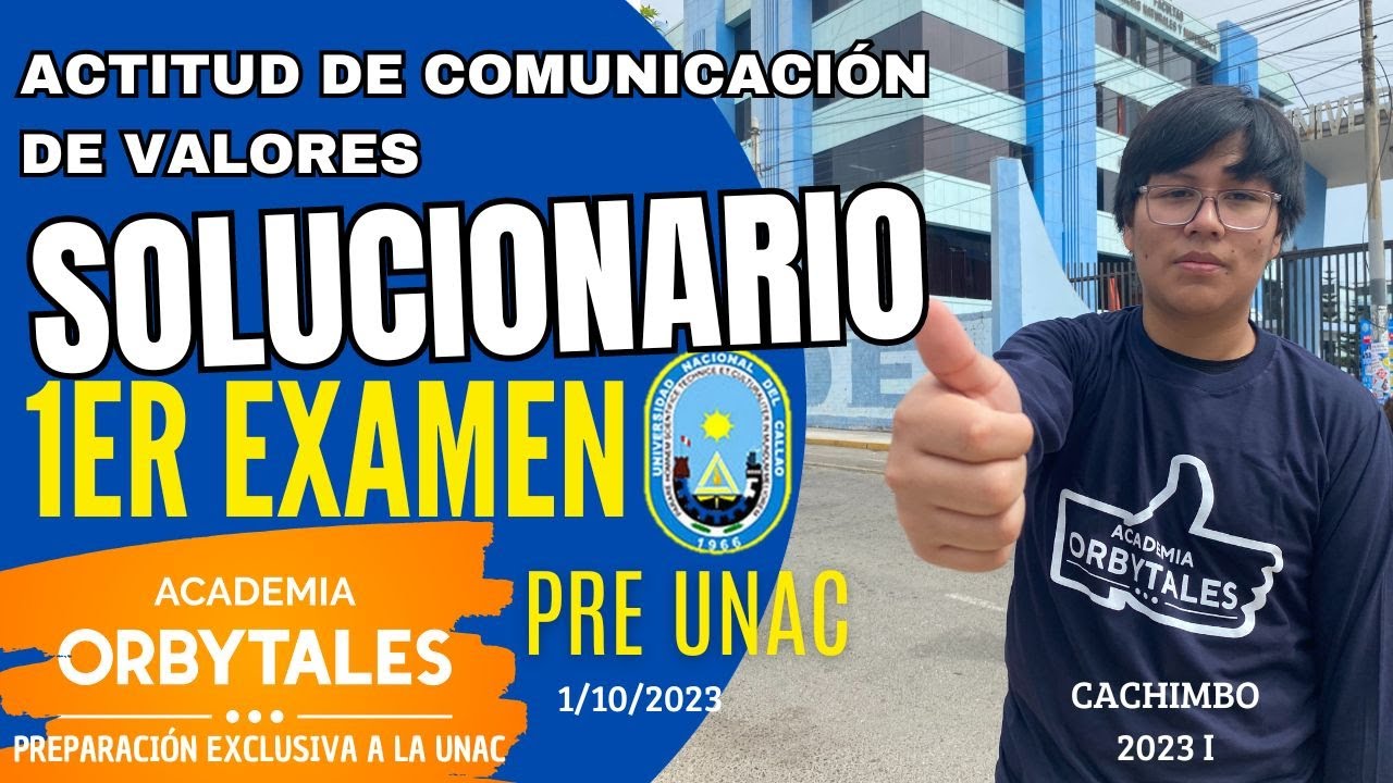 𝟏𝐄𝐑 𝐄𝐗𝐀𝐌𝐄𝐍 𝐏𝐑𝐄 𝐔𝐍𝐀𝐂 ❞ 𝐀𝐂𝐓𝐈𝐓𝐔𝐃 𝐃𝐄 𝐂𝐎𝐌𝐔𝐍𝐈𝐂𝐀𝐂𝐈𝐎́𝐍 𝐃𝐄 𝐕𝐀𝐋𝐎𝐑𝐄𝐒❞