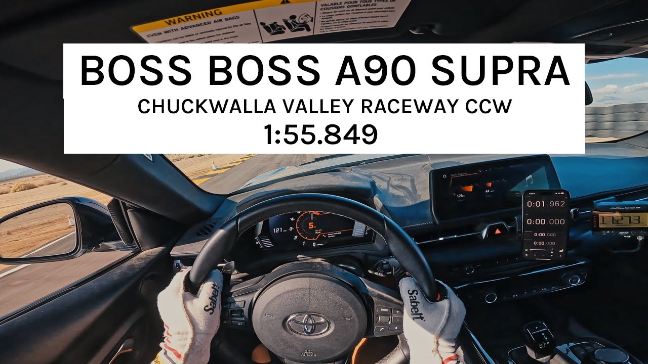 [POV] 4K Onboard A90 Supra - Chuckwalla Valley Raceway CCW - 1:55.849 *ASMR*