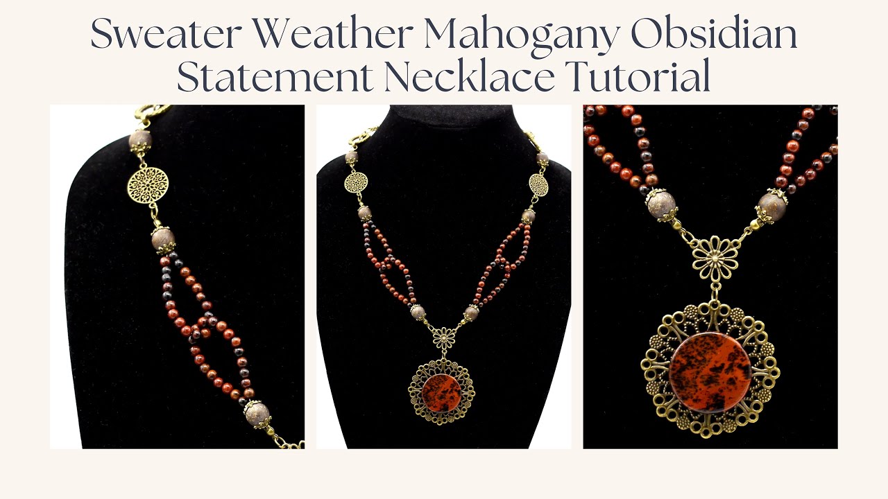 Sweater Weather Statement Necklace Tutorial w/ Lauren Fenty : September 2025 Bargain Bead Box